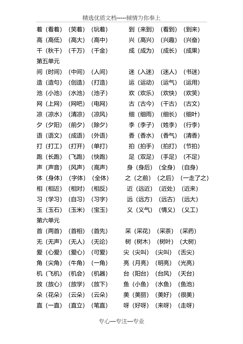 部编语文一下生字表(我会写)_第3页