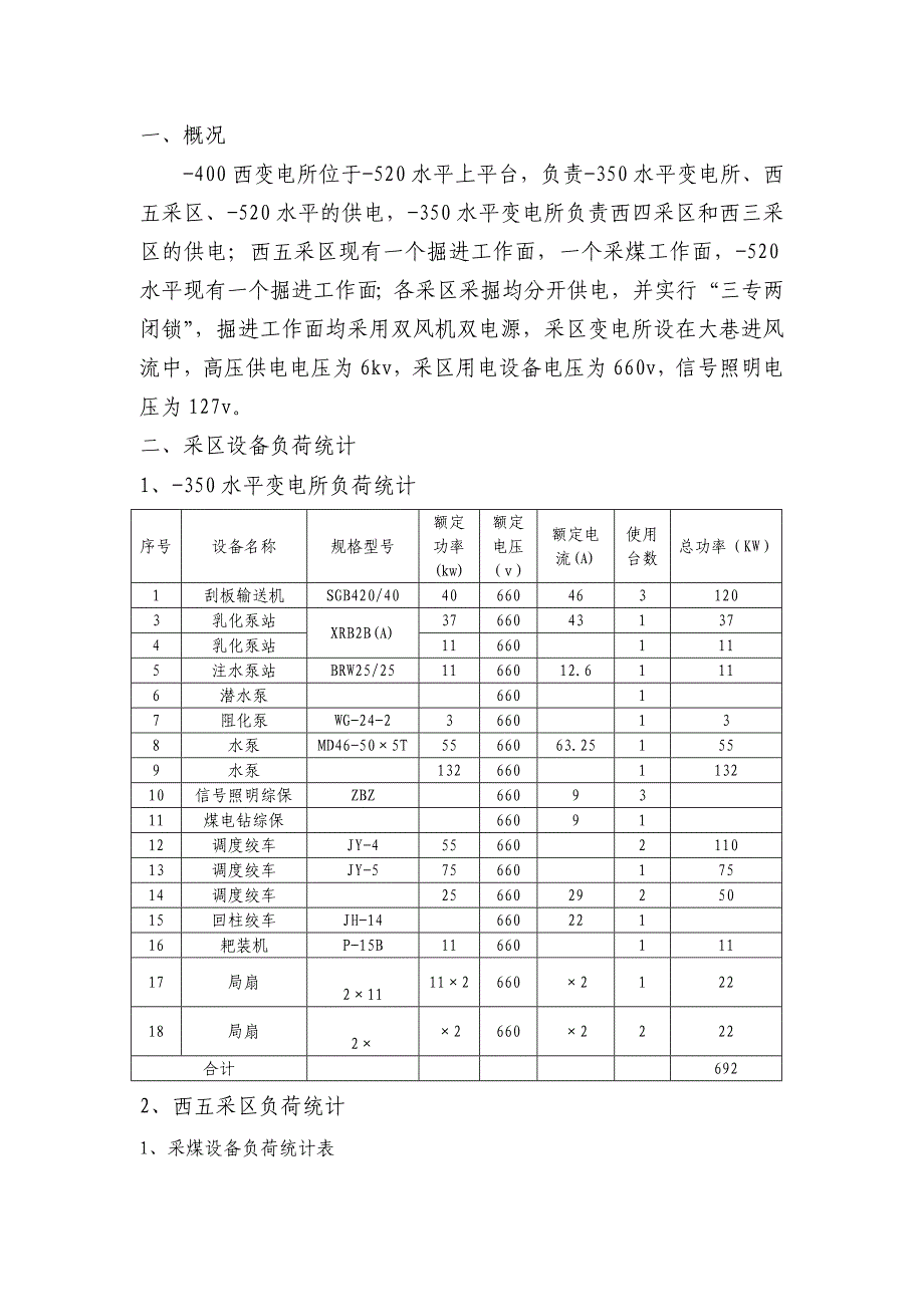 某煤矿采区变电所供电设计_第2页