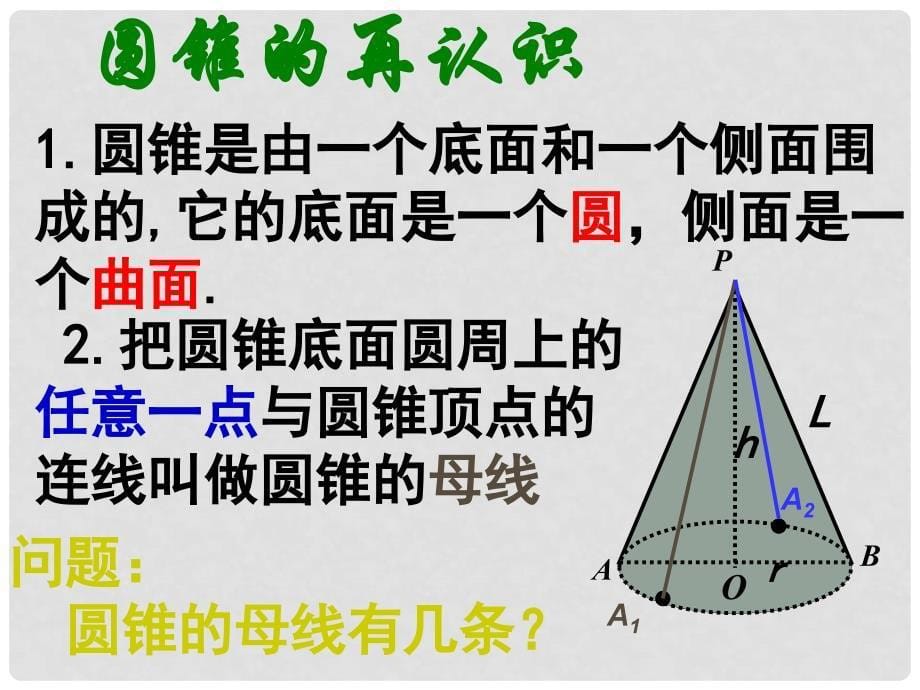 广西桂林灵川县九年级数学上册《2442圆锥的侧面积和全面积》课件 新人教版_第5页