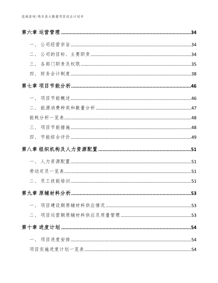 鸡东县大数据项目创业计划书范文参考_第4页