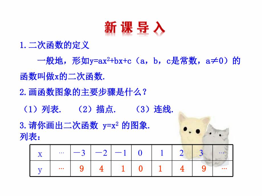 九年级数学下册第2章二次函数22二次函数的图象与性质第2课时教学课件湘教版_第3页