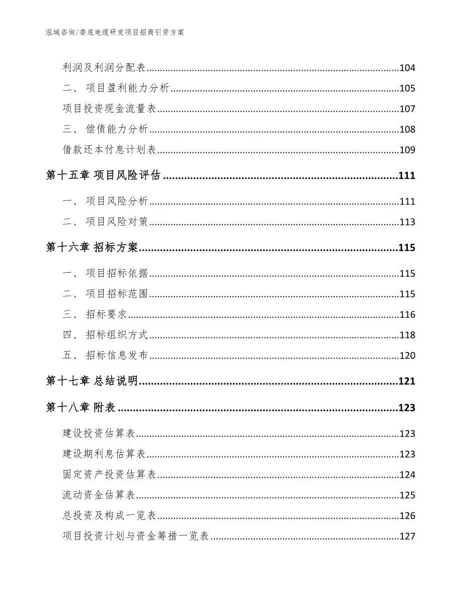 娄底电缆研发项目招商引资方案【模板】_第5页