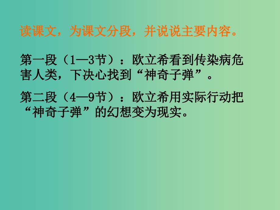 五年级语文下册 4《找到“神奇子弹”的人》课件2 沪教版_第3页