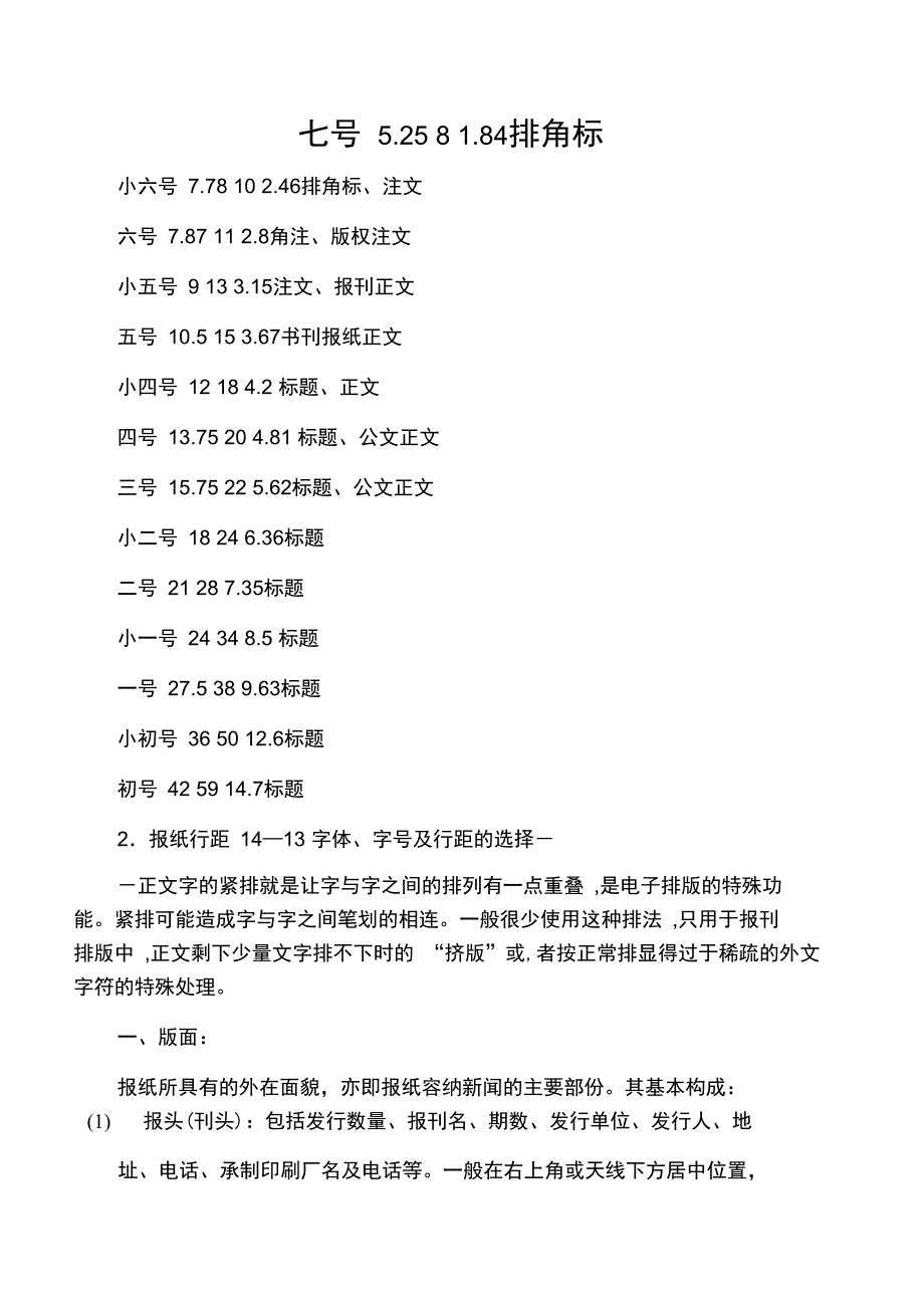 报纸排版知识_第1页