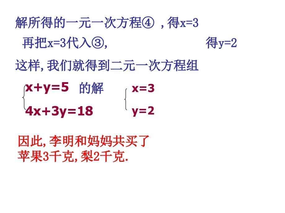 解二元一次方程组 数学教学课件_第5页