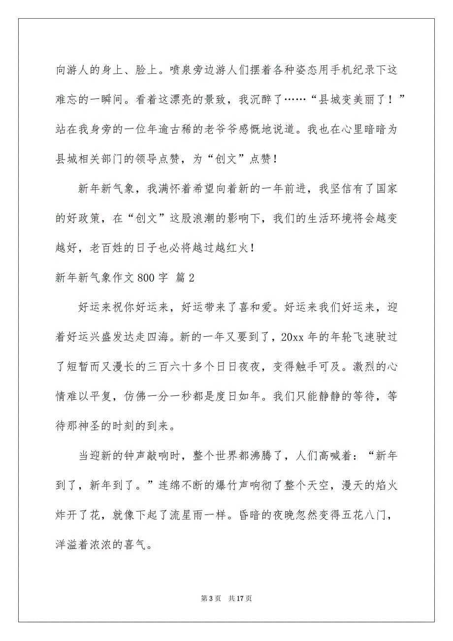 新年新气象作文800字_第3页