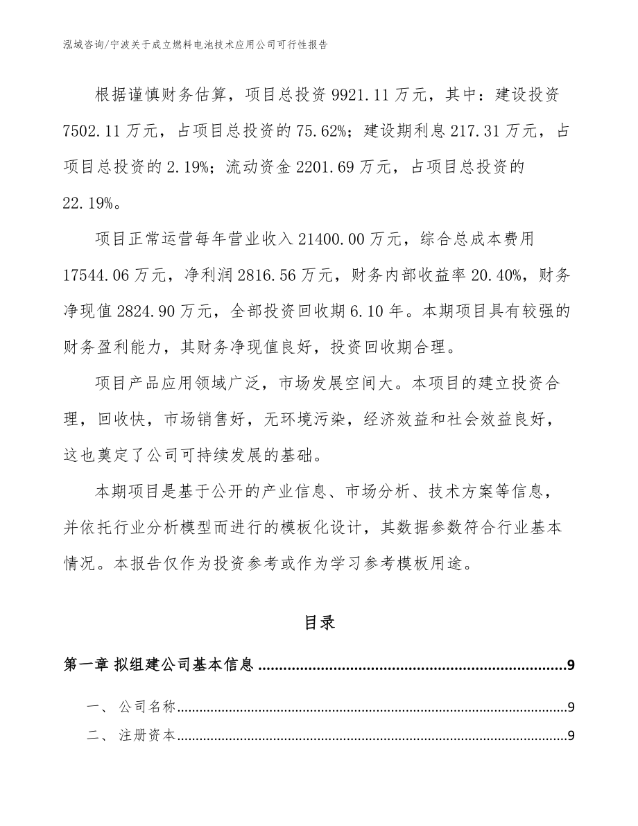 宁波关于成立燃料电池技术应用公司可行性报告_第3页