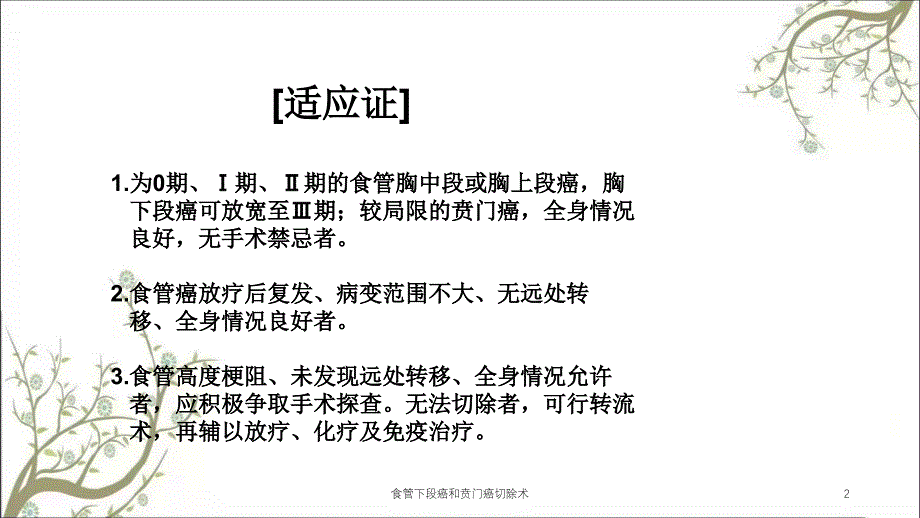 食管下段癌和贲门癌切除术课件_第2页