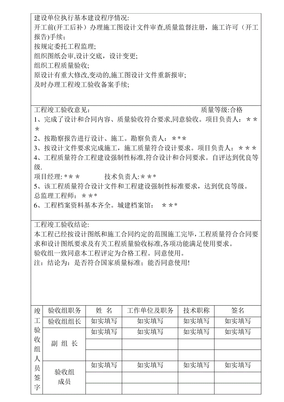 建设工程竣工验收报告范本_第4页