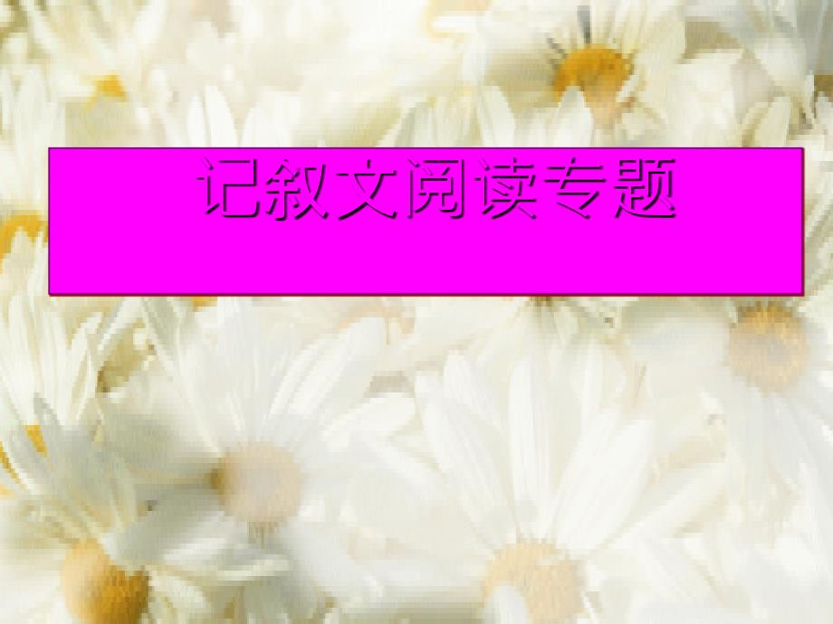 九级语文上册记叙文阅读专题教学课件人教新课标_第1页