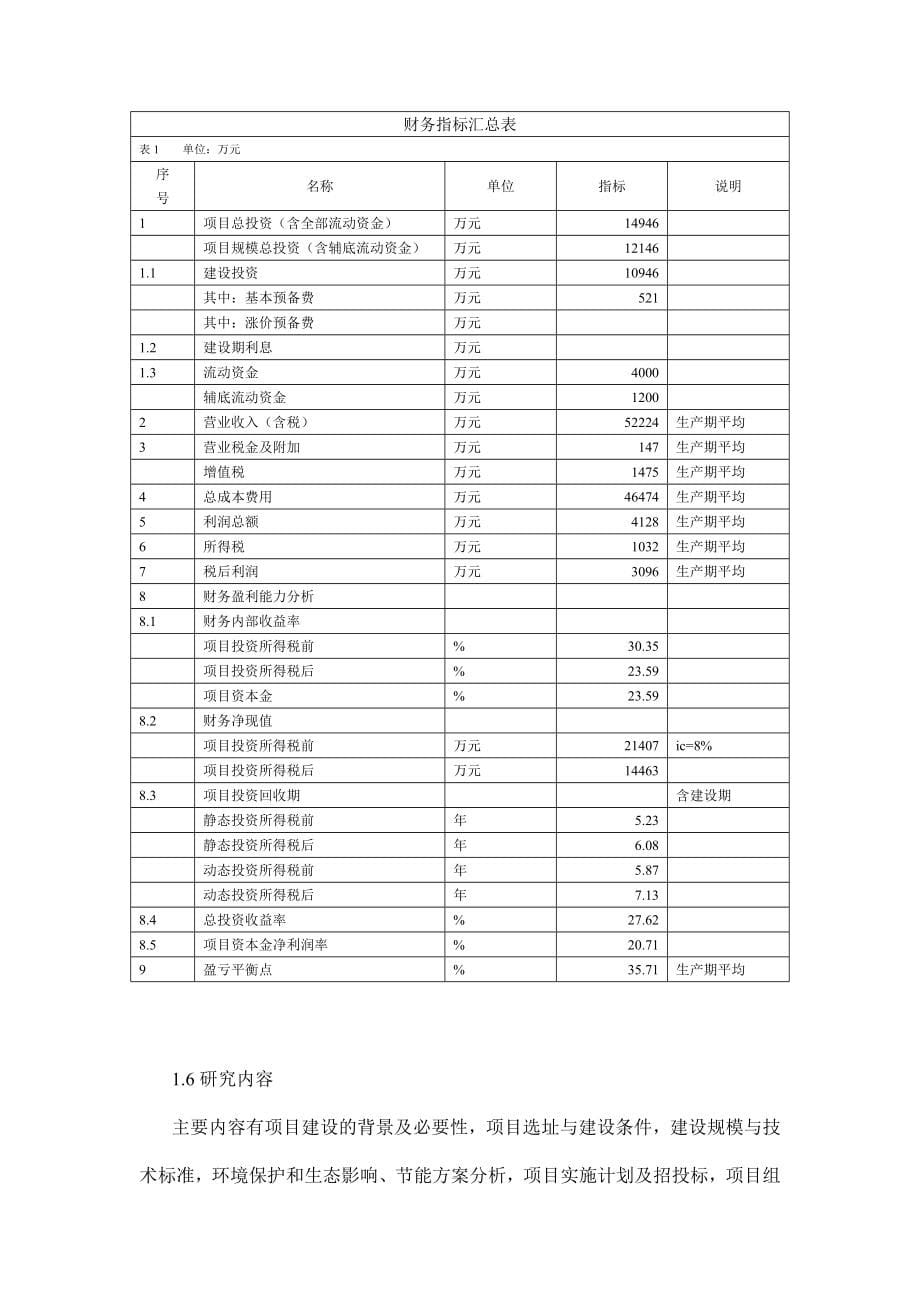 年产4万t谷朊粉生产线扩建项目可行性研究报告_第5页