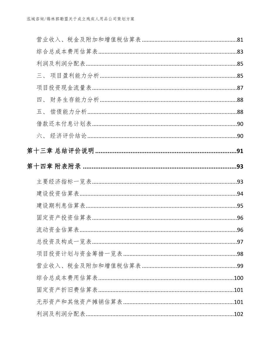 锡林郭勒盟关于成立残疾人用品公司策划方案_第5页