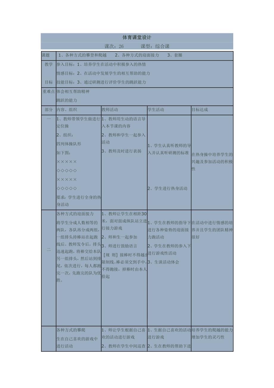 五年级下册体育教案_第1页