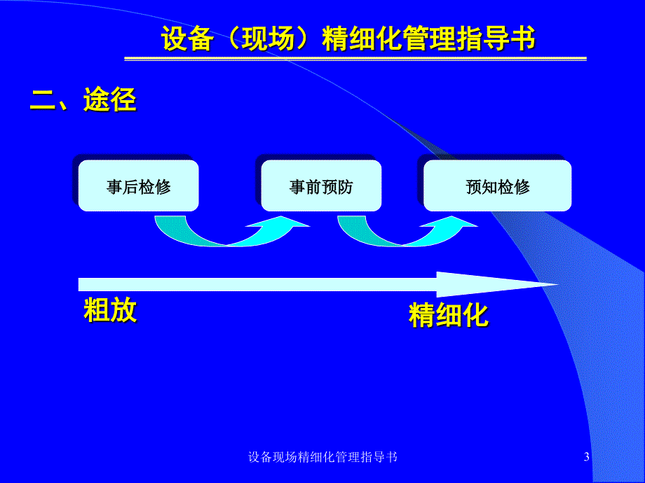 设备现场精细化管理指导书课件_第3页