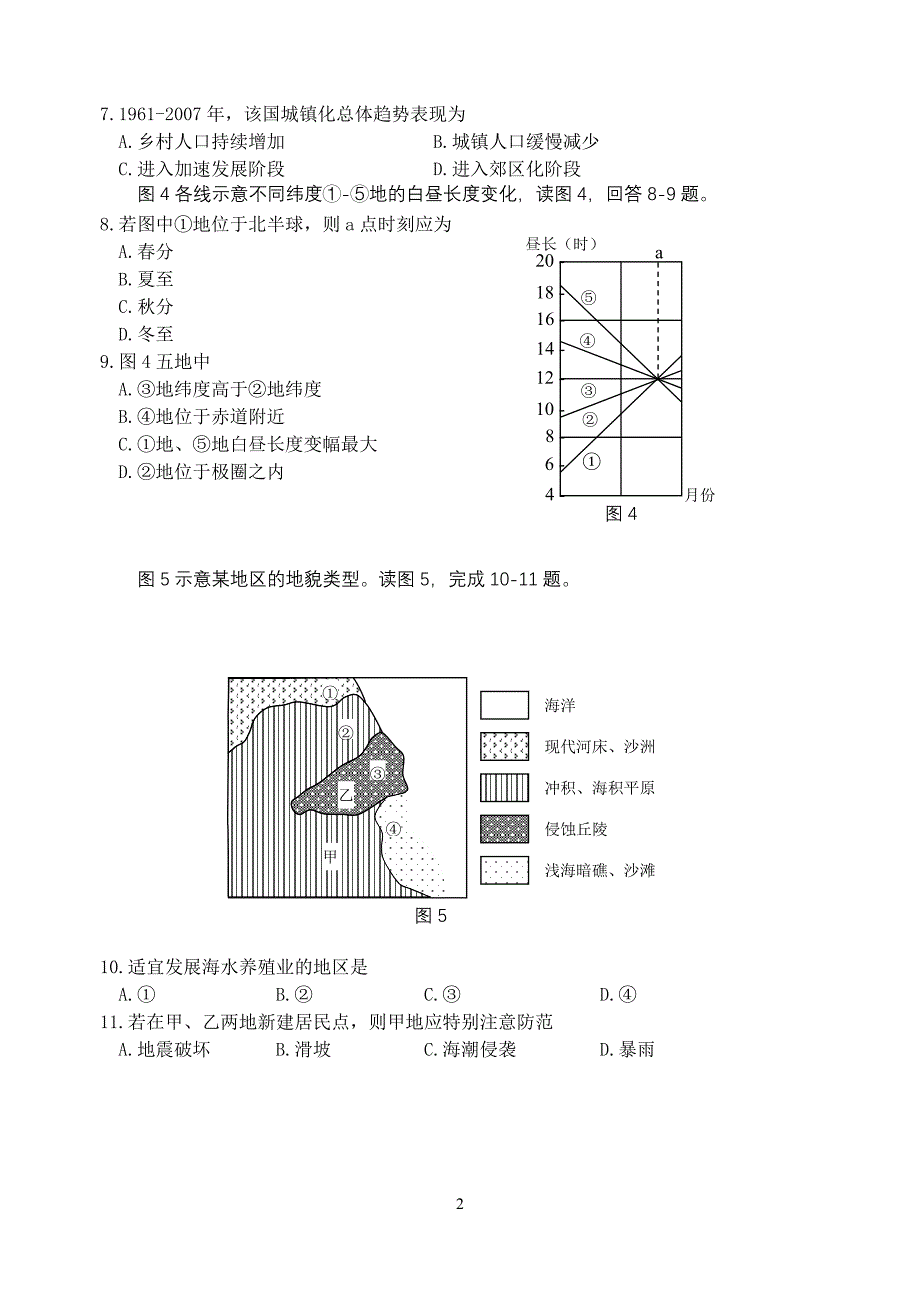 2008年全国高考四川文综地理试题及答案.doc_第2页