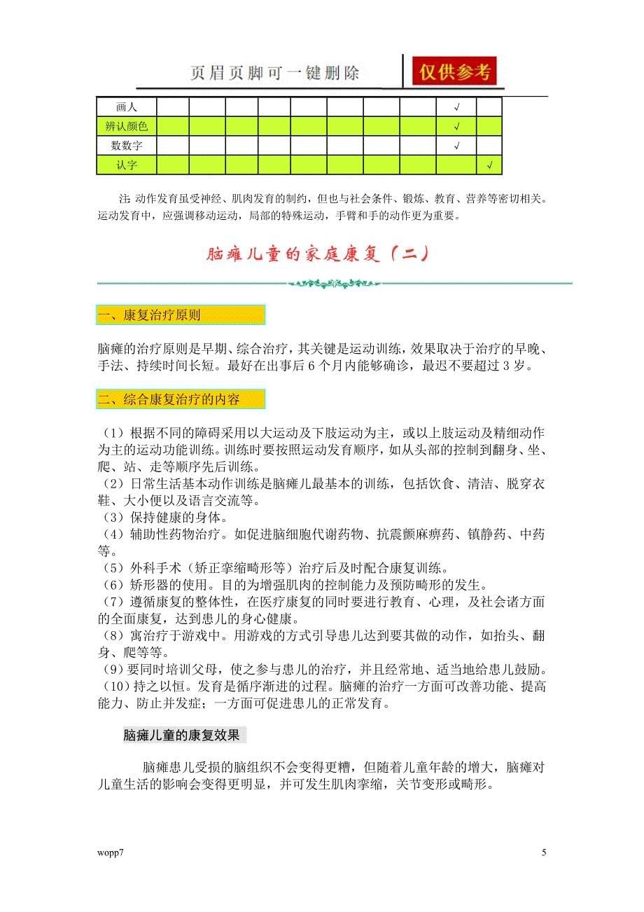 脑瘫儿童的家庭康复方法借鉴分析_第5页