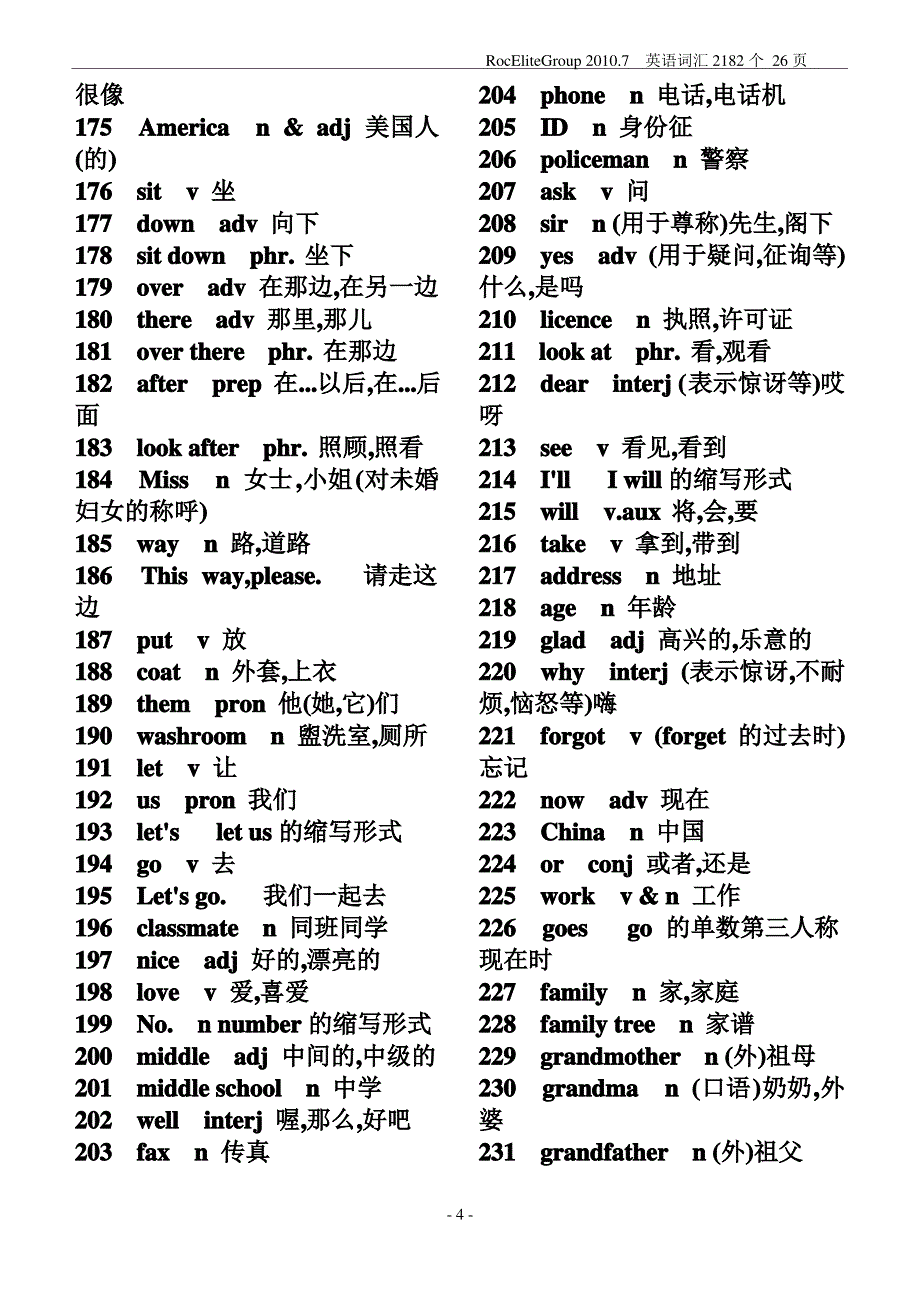 初中英语单词大全2182个_第4页