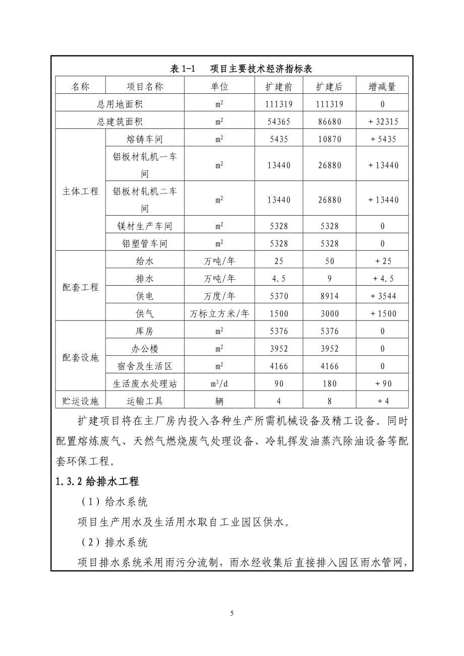 年产10万吨铝合金板、带材生产线扩建项目的环境评估报告书.doc_第5页