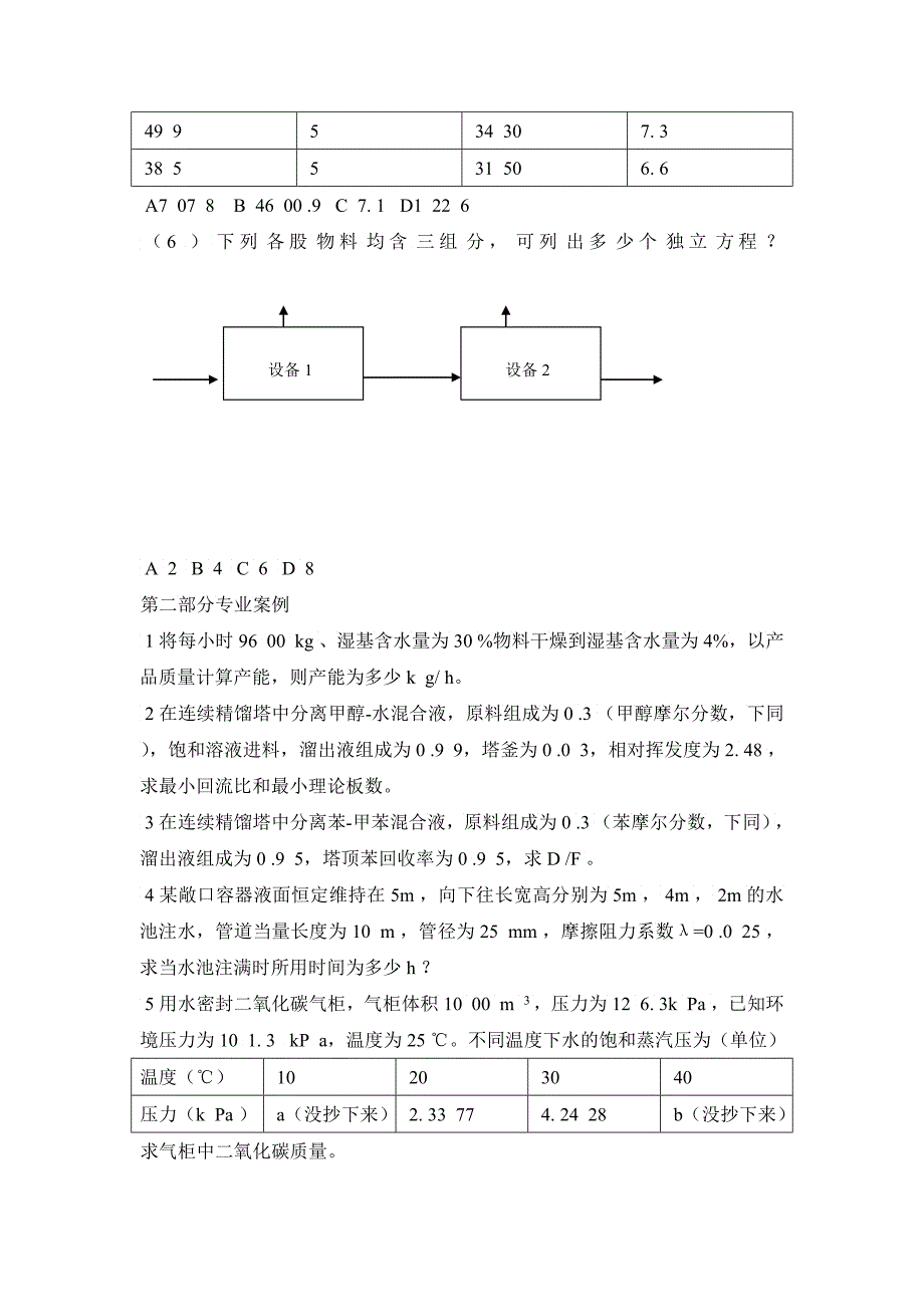 XXXX年注册化工专业考试真题_第2页