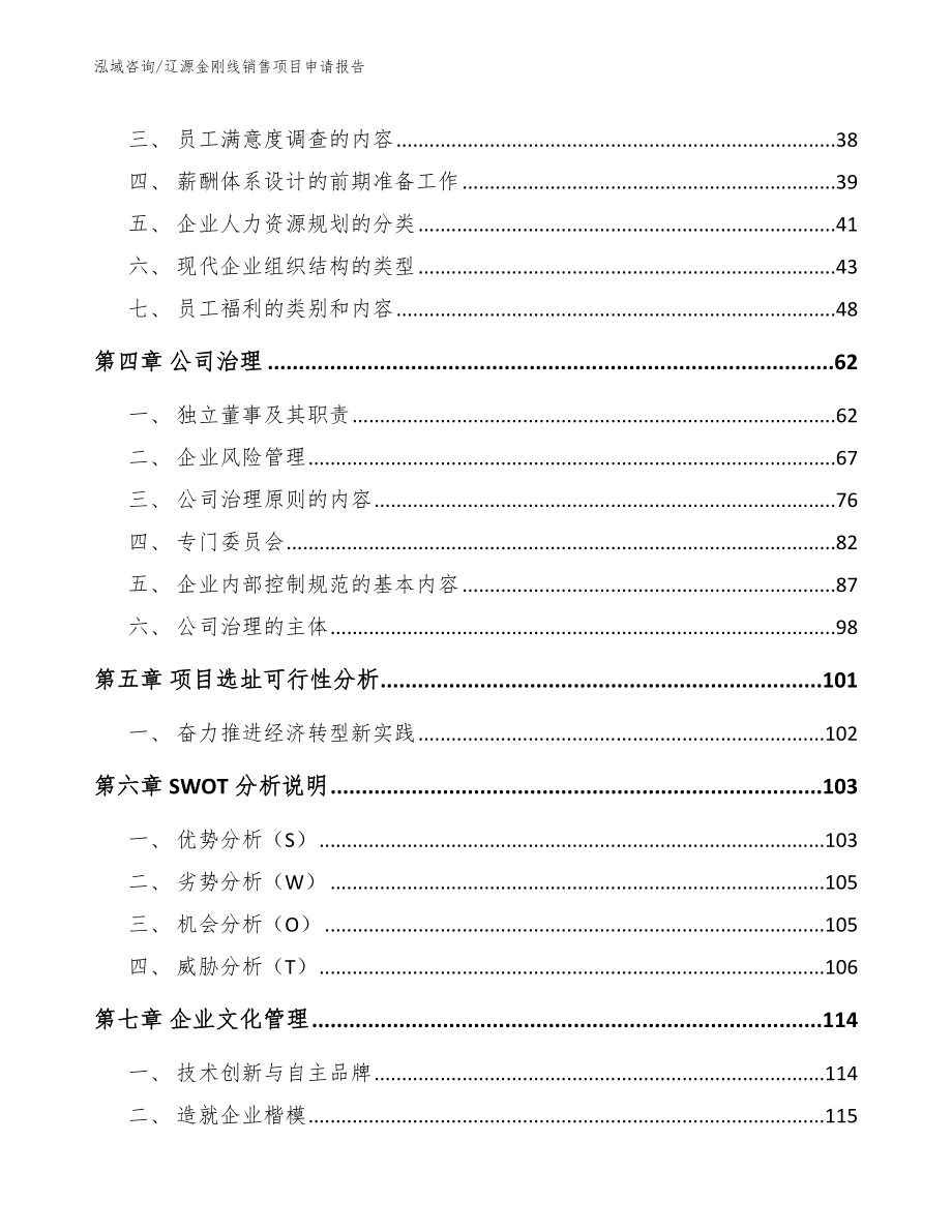 辽源金刚线销售项目申请报告（范文参考）_第2页