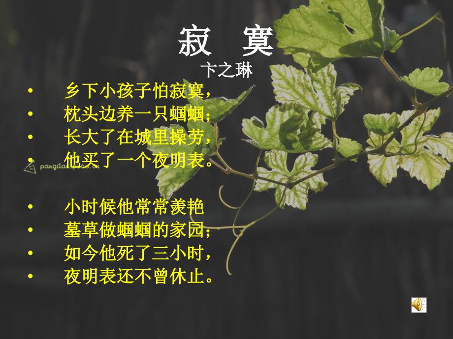 卞之琳寂寞教学课件_第4页