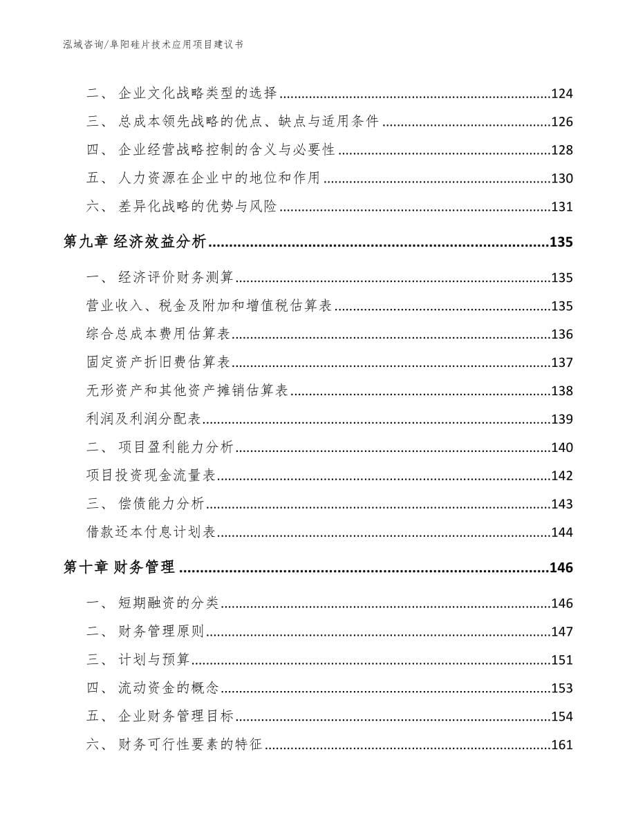 阜阳硅片技术应用项目建议书_第5页