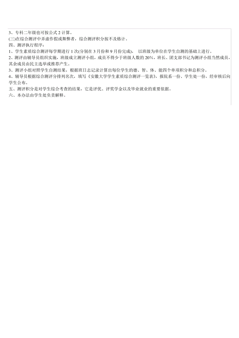 安徽大学学生素质综合测评办法_第3页