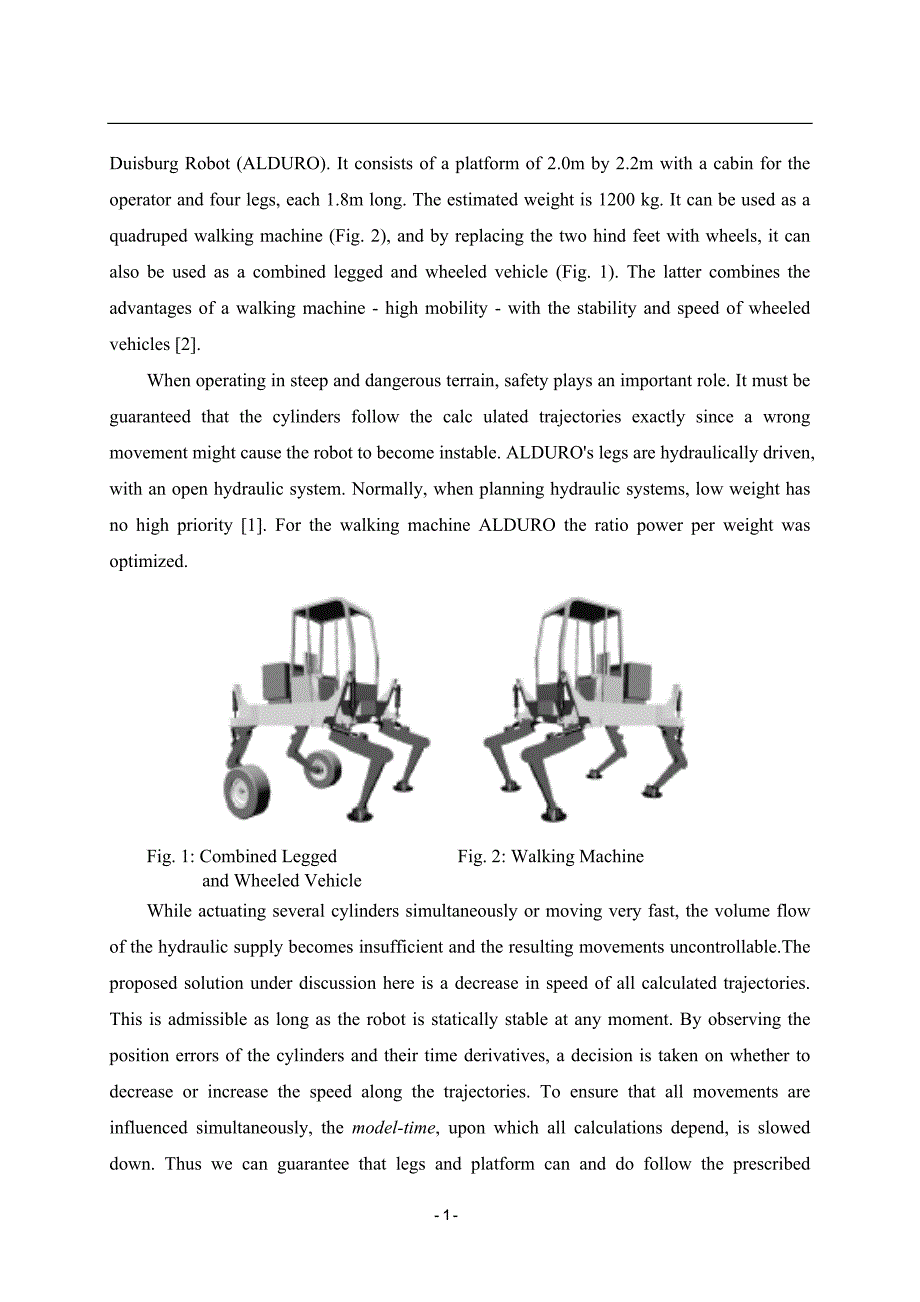 外文翻译--如何为大型的步行机器人在供能不足的情况下选择合适的速度轨道.doc_第2页