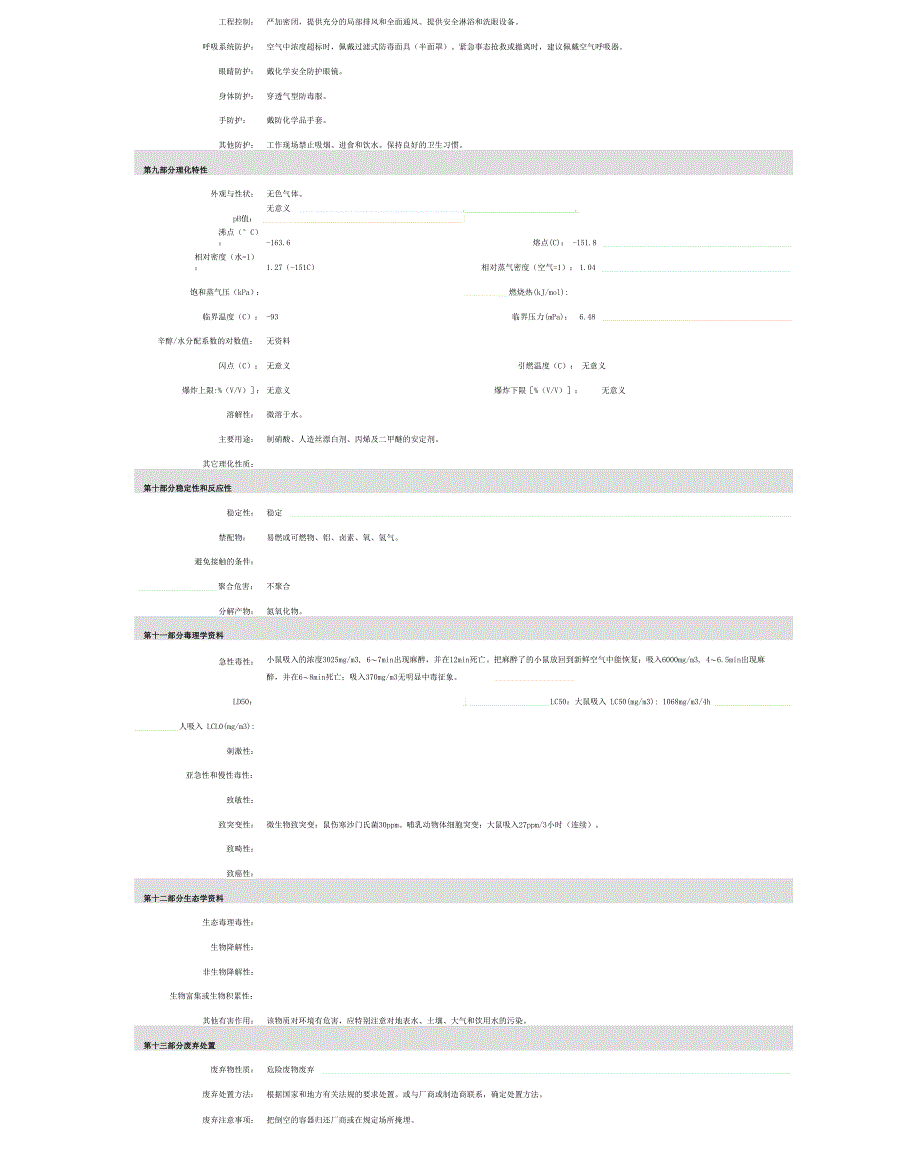 一氧化氮安全技术说明书_第2页