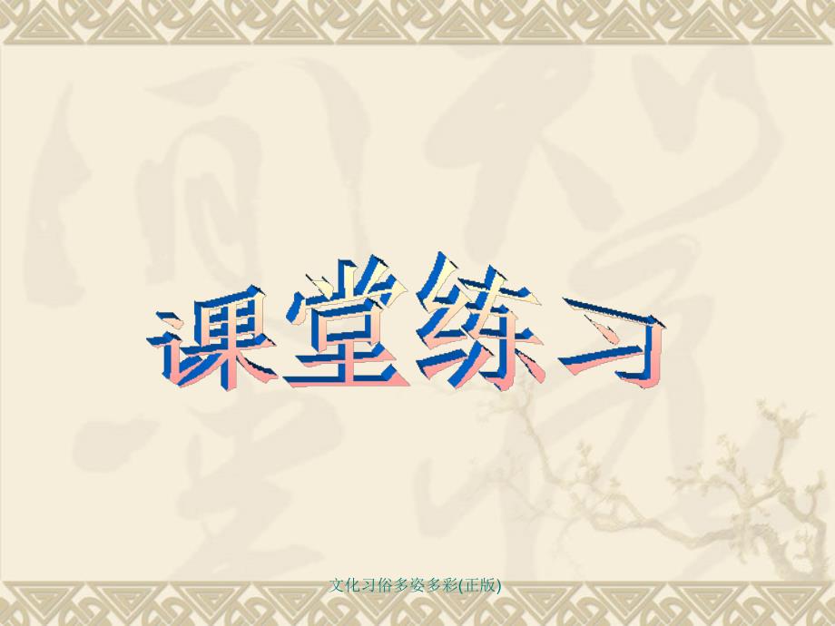 文化习俗多姿多彩(正版)课件_第1页