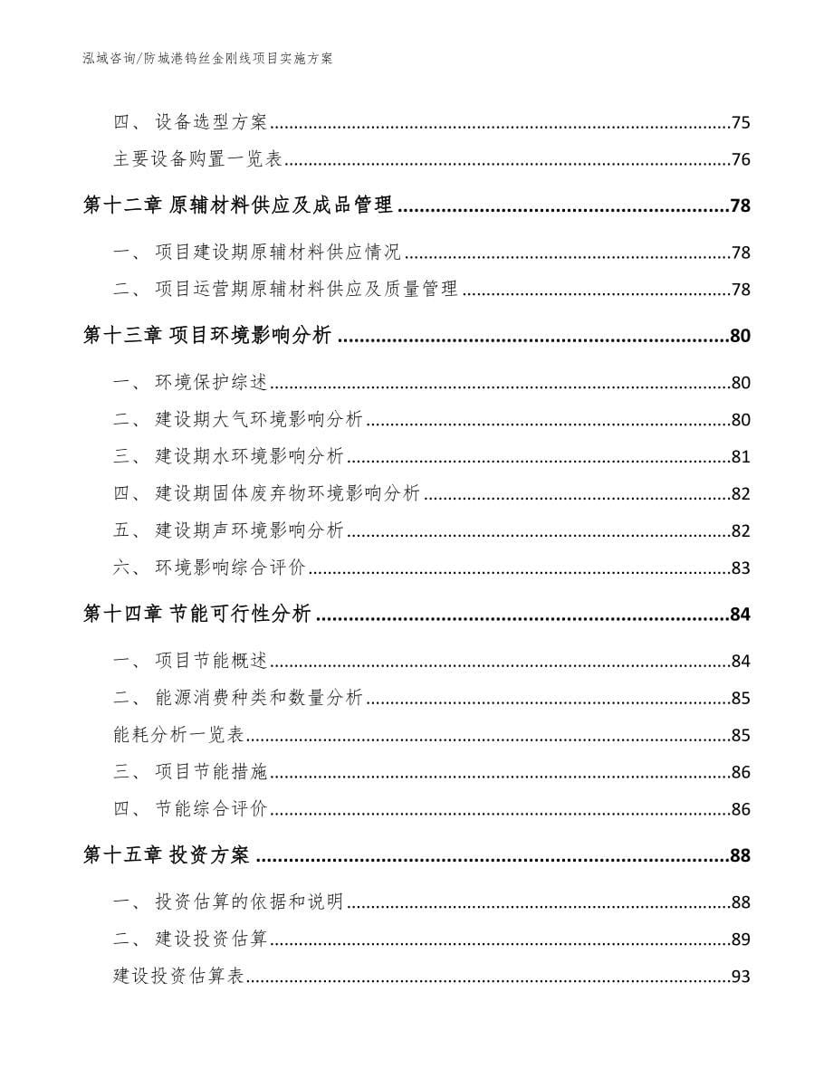 防城港钨丝金刚线项目实施方案_第5页