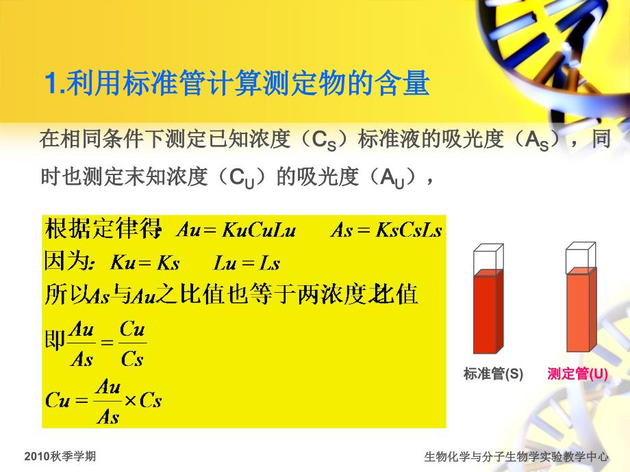 生化实验课件：分光光度法（医本）_第3页