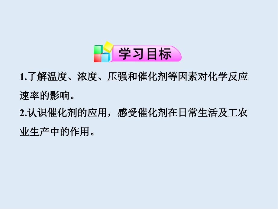 高中化学鲁科版选修4导学课件：2.3.2 外界因素对化学反应速率的影响_第2页