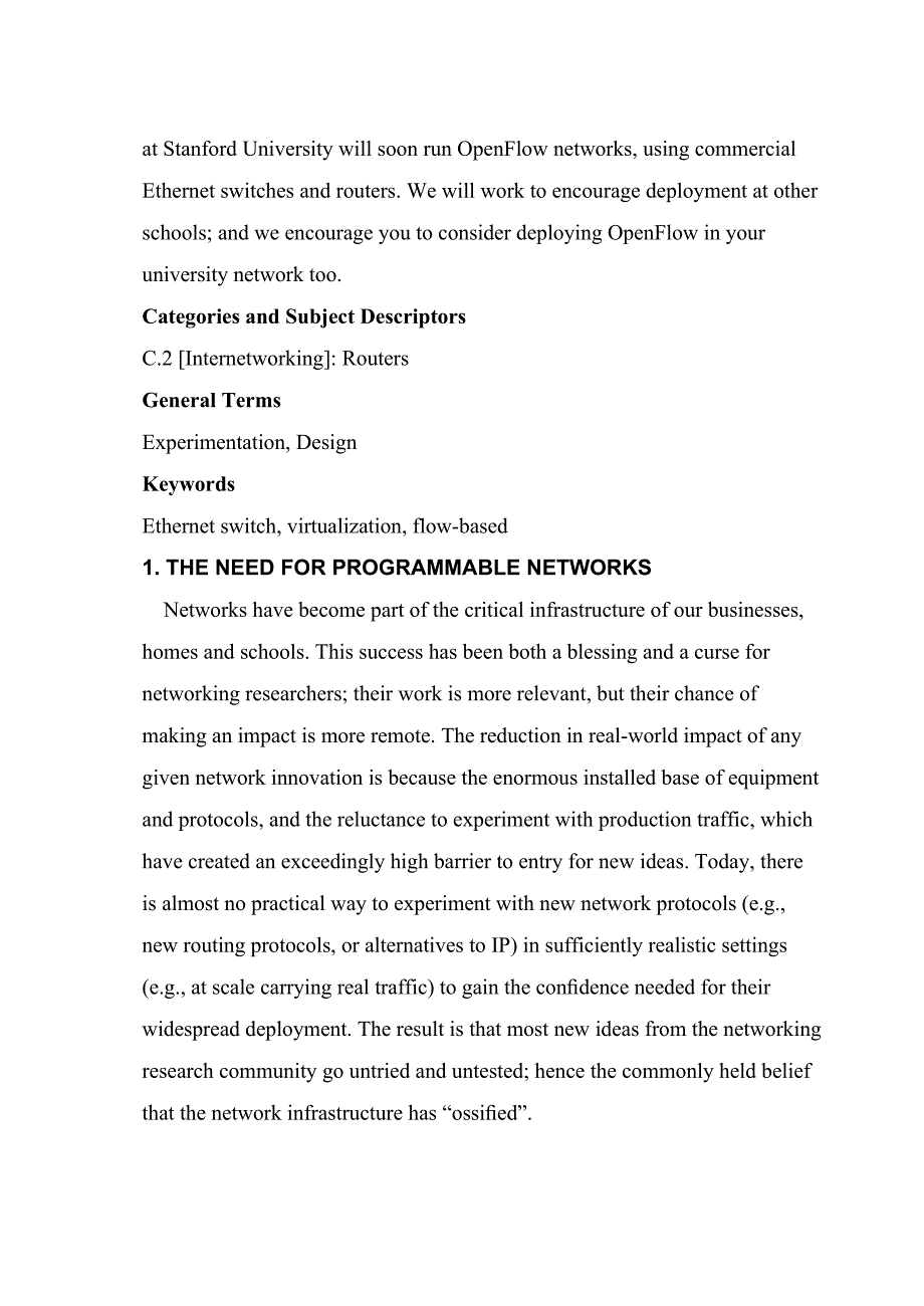 OpenFlow-Enabling-Innovation-in-Campus-Network以及中文翻译_第2页