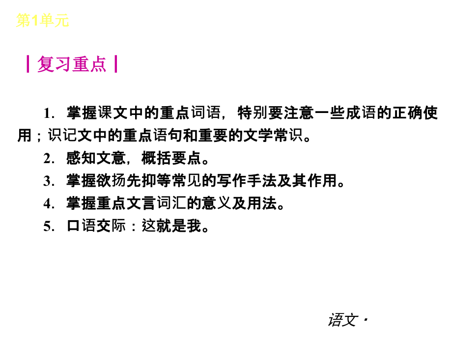 学期新教材人教版七年级语文上册复习课件全册(含基础知识讲解和精选习题)[1]2_第3页