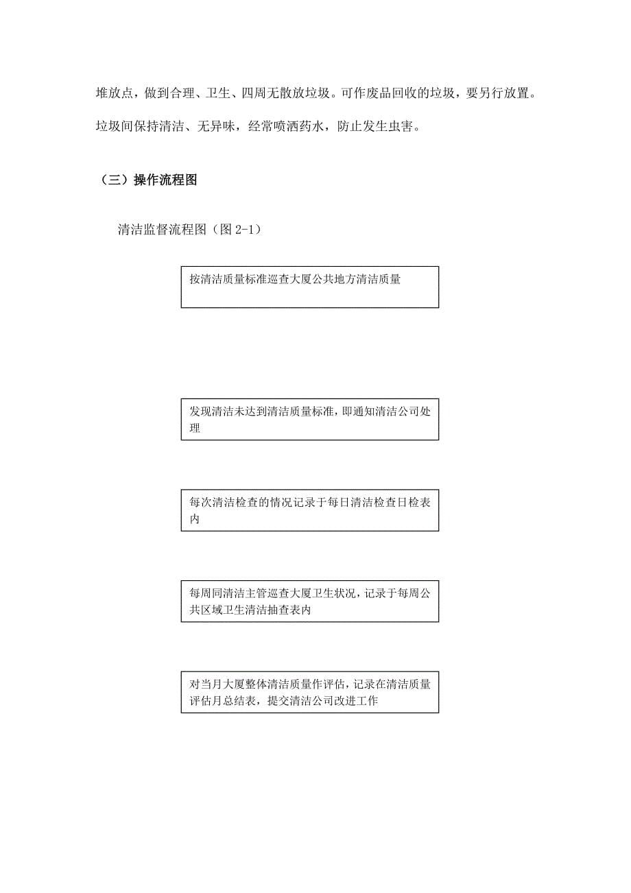 信阳大厦清洁、绿化操作规程_第5页