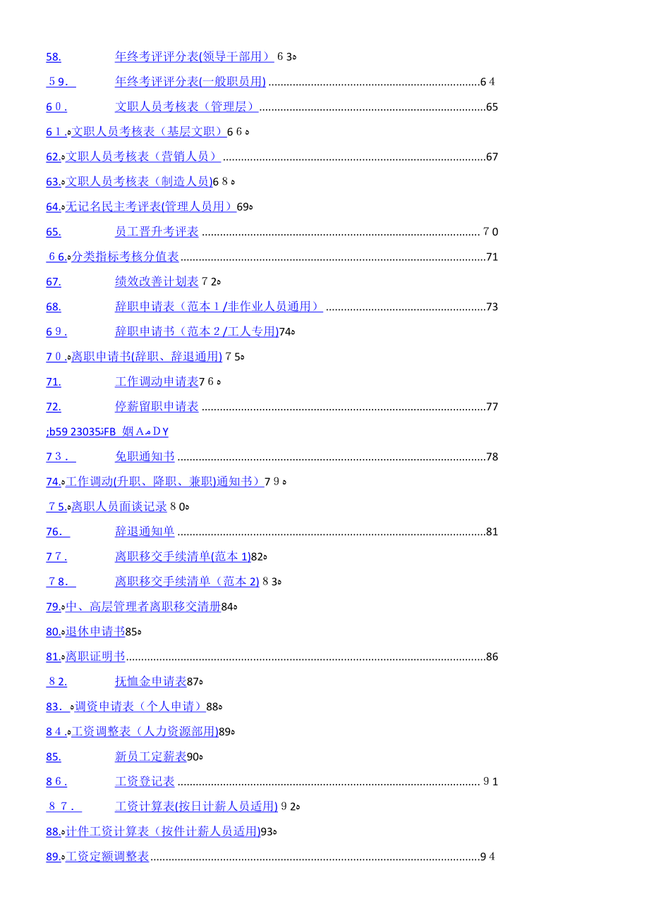 人力资源部行政人事表格大全(125页)_第3页