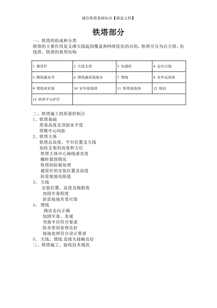 通信铁塔基础知识【精选文档】_第1页