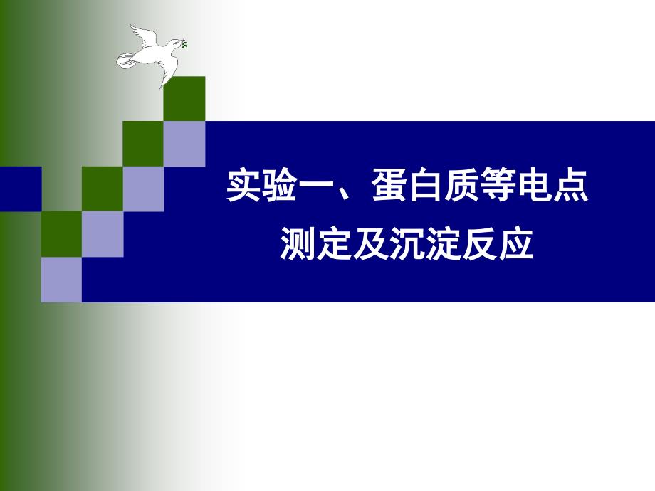 实验蛋白质的等电点测定和沉淀反应_第1页