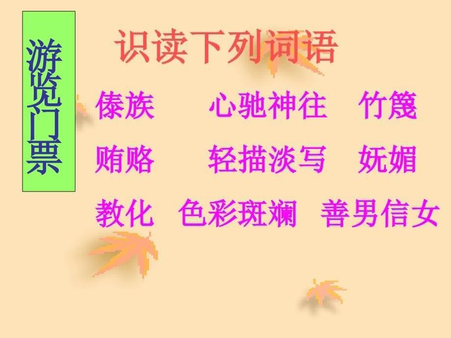 美丽的西双版纳课件232张PPT苏教版八年级上1_第5页