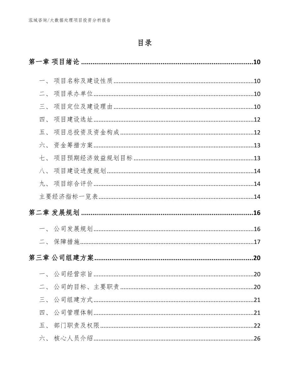 大数据处理项目投资分析报告_第5页