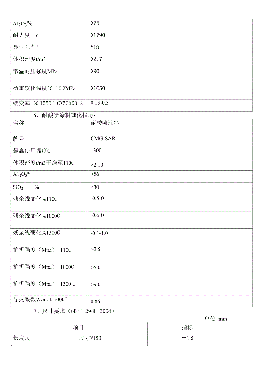 热风炉耐材理化指标_第3页