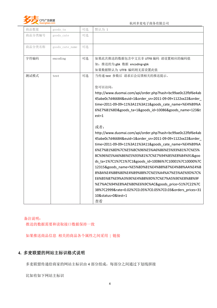 多麦cps广告联盟广告主方对接文档_第4页