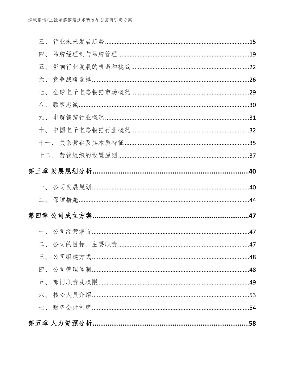 上饶电解铜箔技术研发项目招商引资方案_参考模板_第4页