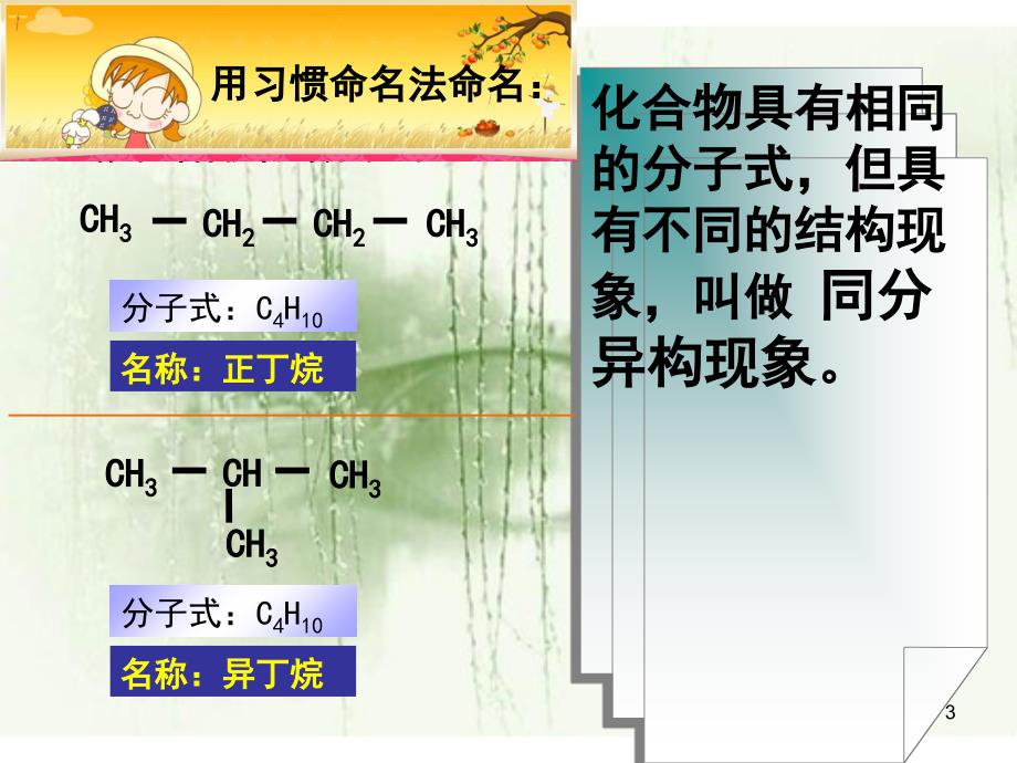 烷烃同分异构体PPT课件_第3页