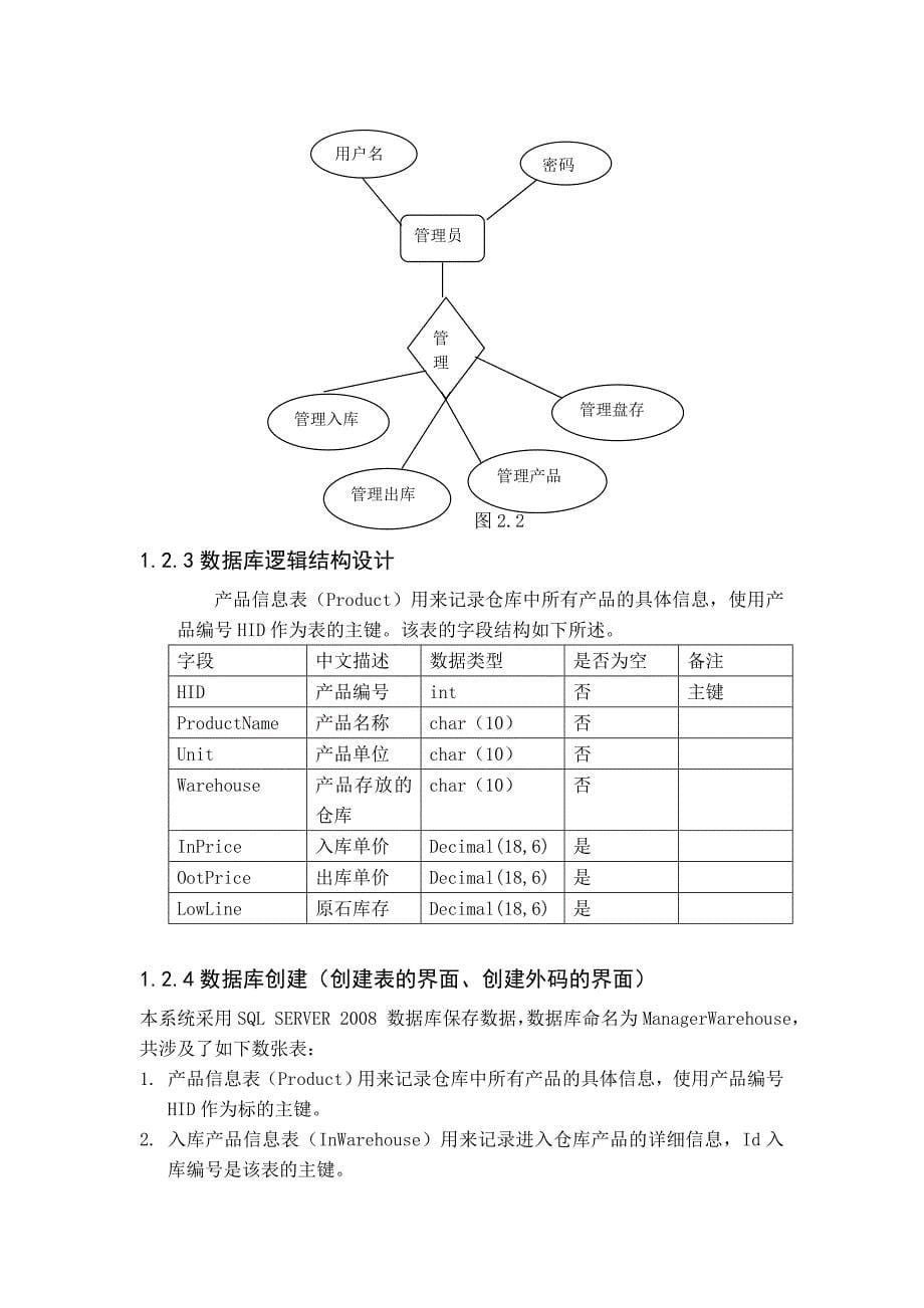 数据库仓库管理系统报告_第5页