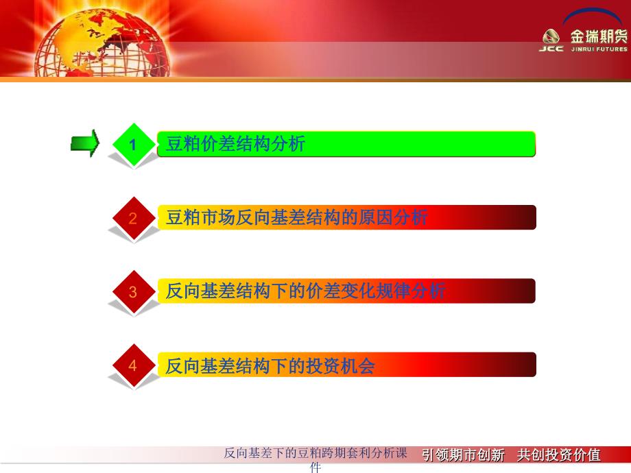 反向基差下的豆粕跨期套利分析课件_第2页