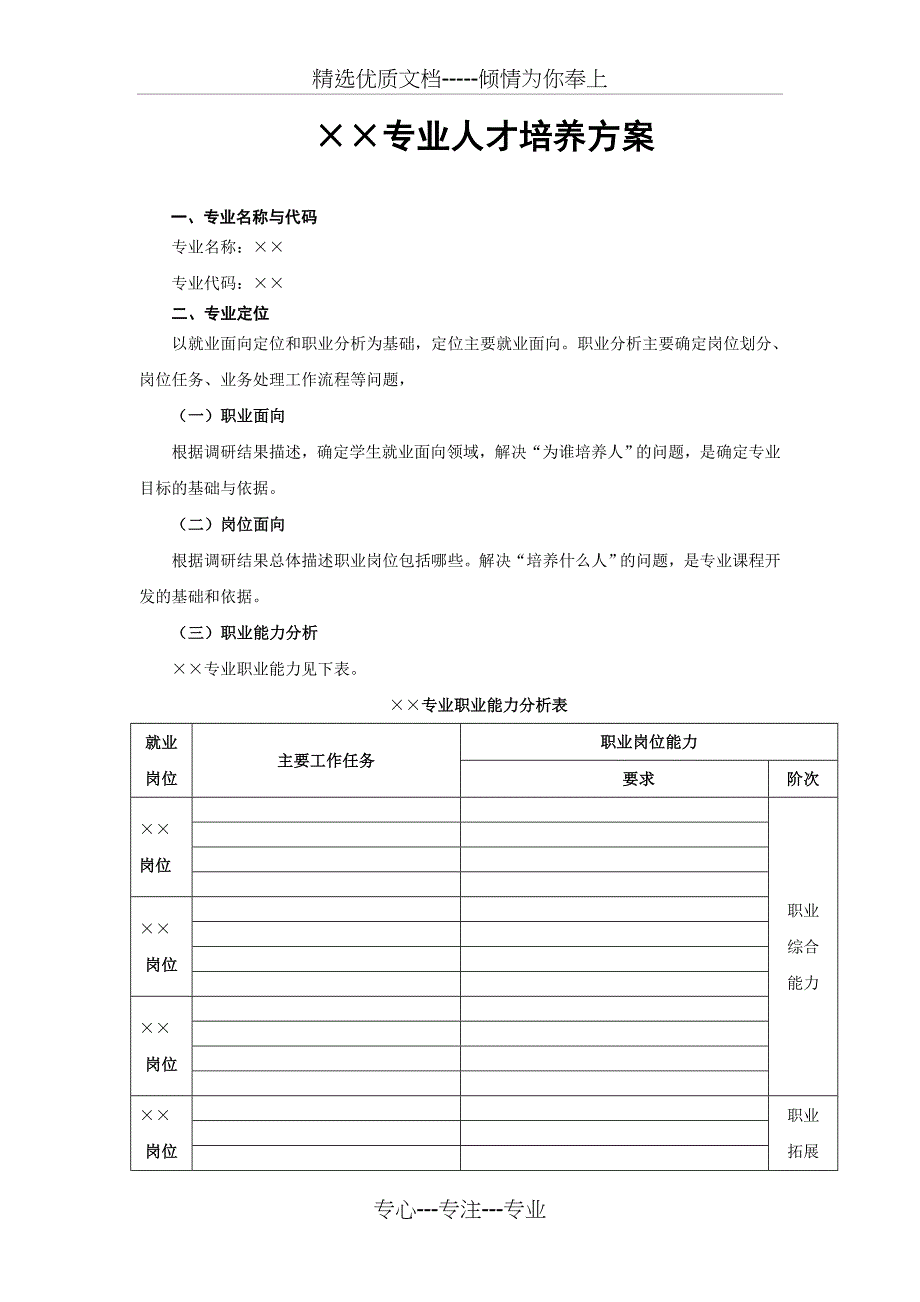 人才培养方案格式_第2页