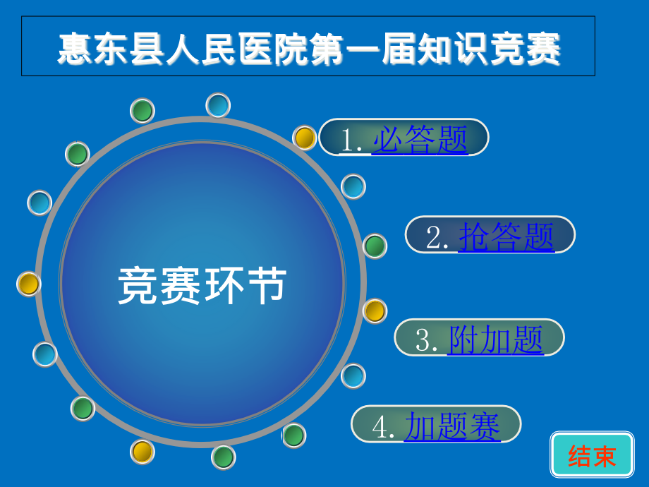 惠东县人民医院第一届知识竞赛PPT模板-(定稿)_第1页