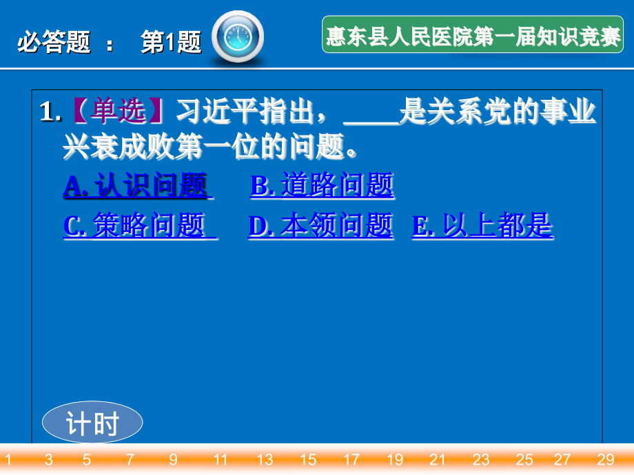 惠东县人民医院第一届知识竞赛PPT模板-(定稿)_第4页